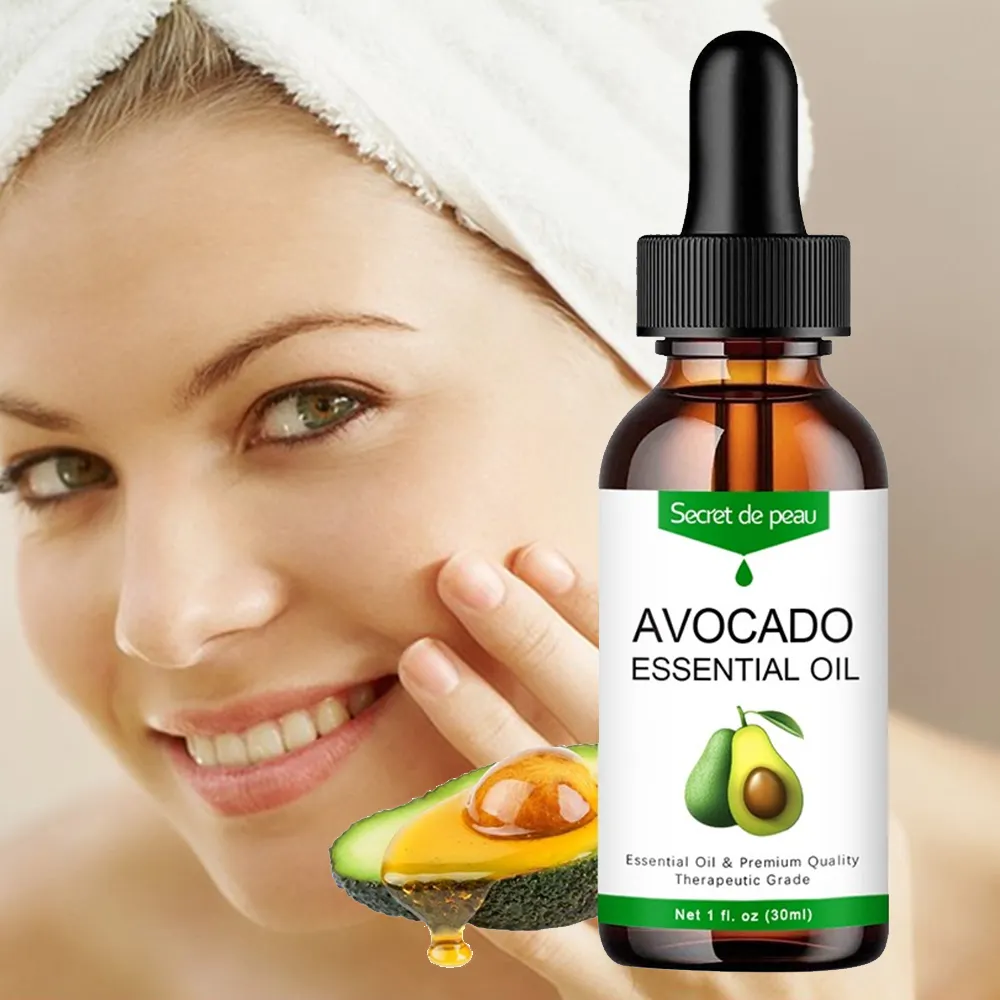 Oem Natuurlijke Avocado-olie Gezicht Hydraterende Vrouwen Schoonheid En Gezondheid Gewichtsverlies Voedt Huid Anti-Aging Haar Olie huidverzorging