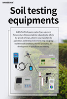 Analyseur multifonctionnel de nutriments du sol NANBEI, testeur agricole pour PH, NPK, salinité, matière organique, recherche agricole et en laboratoire
