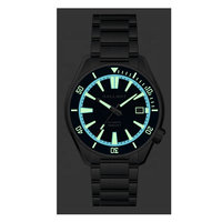Fabricant de montres de plongée Shenzhen, Skx007 personnalisé, 10 atm, cadran super lumineux, anneau de chapitre, bracelet, montre de plongée mécanique Nh35