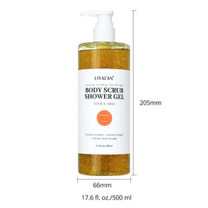 Gel douche corporel naturel biologique avec beurre de karité et gel de noix de coco, blanchissant, exfoliant, parfum de <span class=keywords><strong>lait</strong></span> et de miel - Product Image 6