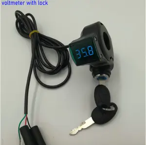 Voltmeter Digital Display+Cruise/3gears Or High Middle Low Gears Switch/Power On-Off Switch Electric Bike Scooter Mobility Parts