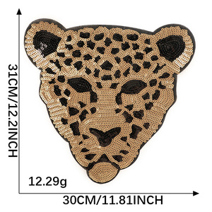 Nhà Máy Chuyên Nghiệp Bán Buôn Tùy Chỉnh Thêu 3D Sắt Trên Sequin Đính Panther Các Bản Vá Lỗi Cho Mũ - Product Image 6