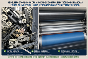 เครื่องพิมพ์ออฟเซตแบบสีเดียว Heidelberg MOE สำหรับพิมพ์แผ่นกระดาษ พิมพ์วัสดุการศึกษา - Product Image 3