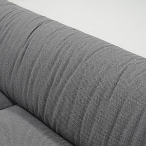Canapé contemporain <span class=keywords><strong>en</strong></span> mélange de lin, grande taille, confortable, rembourré avec des coussins doux pour la maison - Product Image 3