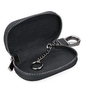 Funda de cuero para llave de <span class=keywords><strong>coche</strong></span>, cartera, funda para llave de <span class=keywords><strong>ama</strong></span> de llaves, funda Universal, caja de embalaje, logotipos personalizables - Product Image 2