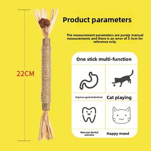 Cuerda de Cáñamo Natural de Alta Calidad con Matatabi y Hierba Gatera, Juguete Masticable Duradero para Gatos, para Limpieza Dental e Interacción - Product Image 5