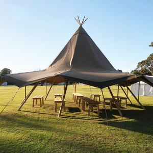 Carpa Piramidal Personalizada con Estructura de Madera para Música, Bar, Actividades, Resistente al Viento hasta 100 km/h - Product Image 1