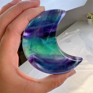 <span class=keywords><strong>Luna</strong></span> <span class=keywords><strong>di</strong></span> Fluorite <span class=keywords><strong>Arcobaleno</strong></span> Naturale <span class=keywords><strong>di</strong></span> Alta Qualità con Supporto, <span class=keywords><strong>Luna</strong></span> Crescente in Cristallo Lucidata a Mano per Reiki e Bilanciamento dei Chakra - Product Image 2