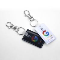 Porte-clés personnalisé intelligent avec code QR et puce NFC pour avis Google direct, carte époxy