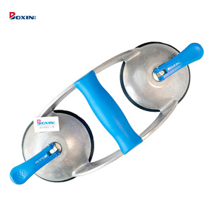 Ventouse à deux têtes Bohle Veribor avec poignée en aluminium, capacité de 70 kg, pour surfaces en verre et en métal - Product Image 4