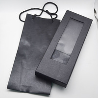 Emballage de boîte-cadeau costume et cravate personnalisé avec fenêtre