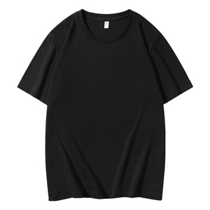 Giải phóng mặt bằng nặng <span class=keywords><strong>k</strong></span>ích thước lớn mù<span class=keywords><strong>a</strong></span> hè Thả Vai 260g cổ tròn cotton nguyên chất Áo thun nam và nữ lỏng lẻo bán buôn - Product Image 6