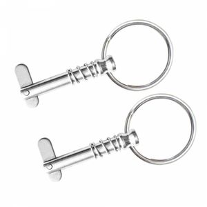 Perno de resorte de acero inoxidable de 50 mm con anillo para piezas de repuesto de herrajes marinos - Product Image 3