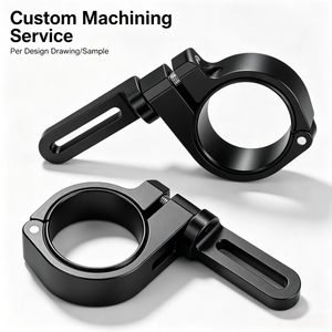 Custom CNC 360 Degree Adjustment Aluminum Alloy Clamp Bracket Driving Fog <b>Lights</b> Auxiliary <b>Light</b> Mounting Bracket for Motorcycle - Product Image 2