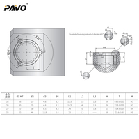 Tête d'unité de perçage fin indexable et micro-ajustable PAVO Tools en acier rapide sans liquide de refroidissement pour machine de fraisage et usinage CNC