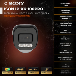 Chuyên NGHIỆP 4 MP Thông Minh Kỹ thuật số IP PoE CCTV <span class=keywords><strong>Camera</strong></span> An Ninh Chất lượng cao ison IP-XK-100PRO-E điện tử Zoom đám mây lưu trữ dữ liệu - Product Image 4