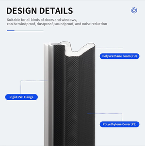 Bande d'étanchéité en mousse PU en forme de V pour portes, étanche et coupe-vent, pour l'étanchéité des fenêtres et l'optimisation énergétique - Product Image 3