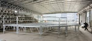 Scène mobile pour événements, concerts, mariages, scène d'assemblage facile à installer, contreplaqué antidérapant, hauteur réglable, à vendre - Product Image 5