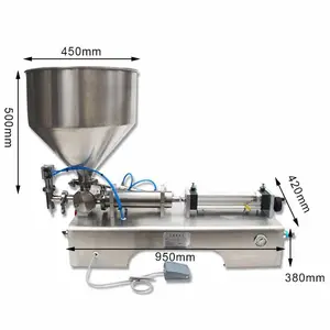 Equipo de llenado de líquido de Perfume de doble cabeza semiautomático multifuncional Precio de máquina de llenado de refrescos carbonatados