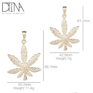 Colgante de Hoja de Arce en Oro de 14k, Joyería de Hoja de Arce - Product Image 6