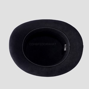 Sombreros de fiesta divertidos Sombrero victoriano superior negro para hombres Traje de esmoquin de fieltro Coachman Dress up Hat - Product Image 3