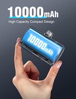 Batería Externa USB-C Mini Plug-in de 10000 mAh de Alta Capacidad, Diseño Ultracompacto, Carga Rápida de 22.5W, Sin Cables