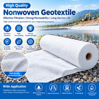 Géotextile non tissé aiguilleté premium haute résistance pour la filtration et le renforcement de la base routière