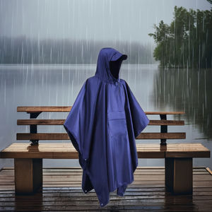 Poncho de Pluie 3-en-1 Personnalisé et Imperméable <span class=keywords><strong>à</strong></span> Séchage Rapide pour Adultes, avec Poche, Idéal pour la Randonnée, le Cyclisme, le <span class=keywords><strong>Camping</strong></span> et les Voyages en Extérieur - Product Image 6