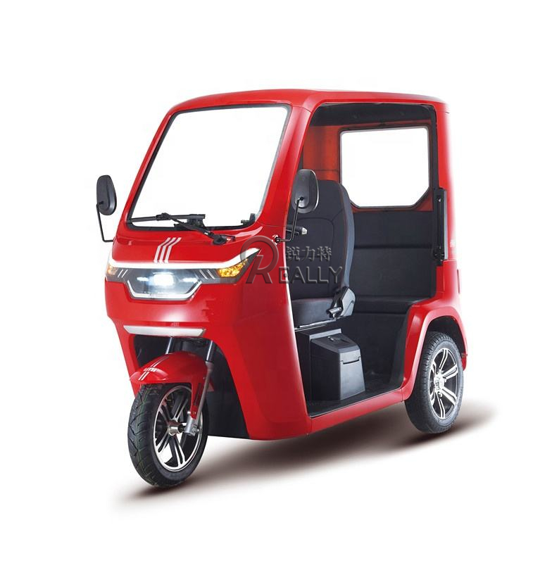 72V 2200W EEC New Energy Arrival Electric Tricycles Vehicles with Plastic Cabin for the Handicapped Bottom Price