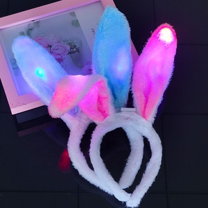 Diademas con Orejas de Conejo de Pascua <span class=keywords><strong>para</strong></span> <span class=keywords><strong>Fiestas</strong></span>, Diademas con Orejas de Conejo Luminosas LED, Venta al por Mayor - Product Image 1