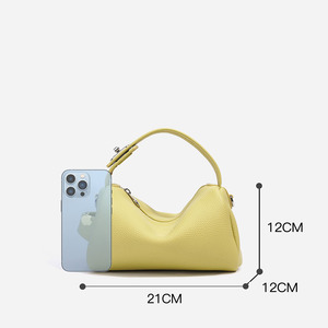 Luxus Damen Original Rindsleder Handtaschen Vintage Style Damen Echt leder Schulter Umhängetaschen für den Sommer - Product Image 5
