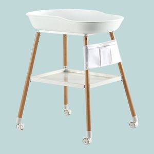 Práctico <span class=keywords><strong>cambiador</strong></span> portátil de gran oferta para bebés <span class=keywords><strong>con</strong></span> bolsillo lateral de tela y estante inferior para uso en guardería - Product Image 5