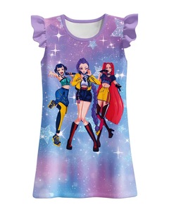 Disfraces de K-<span class=keywords><strong>Pop</strong></span> Demon Hunters en Oferta, Mira, Rumi, Zoy, Ropa de Dibujos Animados, Vestido de Princesa Estampado para Actuaciones - Product Image 2