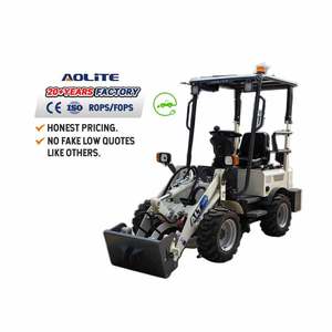 Nhỏ nhất điện bánh xe lật mini kết thúc trước loader Máy xúc mini loader cho Giá bán - Product Image 1