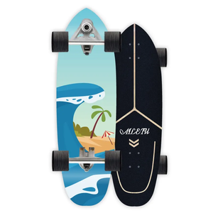 Patineta <span class=keywords><strong>GuanChen</strong></span> Snake Board de 7 Capas de Madera de Arce con Ejes de Aleación, Impresión UV Personalizada, Profesional, de Cuatro Ruedas, 32in*9.5in, Venta al Por Mayor - Product Image 2