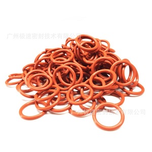 Joints toriques en caoutchouc silicone, diamètre du fil 2,5 mm, étanches, pièces standard, couleur rouge brique - Product Image 4