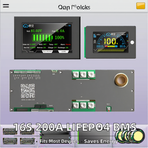 JKBMS JIKONG PB2A16S15P逆变器BMS 16S 200A Lifepo4电池24V/48v兼容储能PCBA RS485 CANBUS 2盎司铜 - Product Image 2