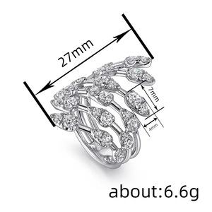 Anello dal Design a Goccia, Anello Geometrico da Dito per Donne - Product Image 4