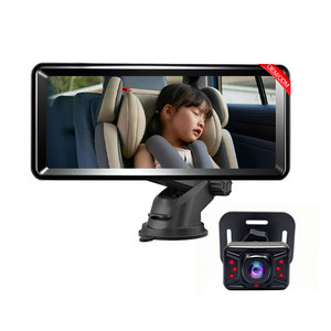 7.2 inch HD 1080P an toàn cho trẻ sơ sinh Ghế bé xe gương tầm nhìn ban đêm xe máy ảnh với màn hình hiển thị cho phí<span class=keywords><strong>a</strong></span> sau phải đối mặt với dễ dàng cài đặt - Product Image 1