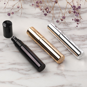 A 10-milliliter aluminum perfume spray <b>pump</b> <b>bottle</b> that can be refilled repeatedly. It comes with customizable colors and logo - Product Image 1