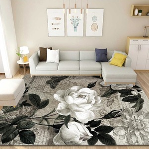 Crystal Velvet Decorative Carpet, Anti-Slip Cushioned, Machine Washable, Living Room Bathroom Kitchen <strong>Bedroom</strong> Entrance Floor <strong>Mat</strong> - Product Image 6