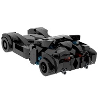 270Pcs MOC Bricks MOC1518 Gotham Knight Bat Hero Hadiah Puzzle DIY Set Blok Bangunan Mainan Anak-Anak Anime