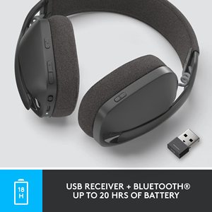 Logitech Zone VIBE <span class=keywords><strong>125</strong></span>หูฟังไร้สายพร้อมไมโครโฟนตัดเสียงรบกวน - Product Image 5