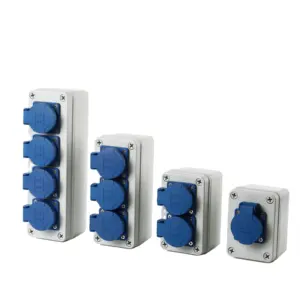 Best performance outdoor waterproof plastic switch socket and plug power distribution box