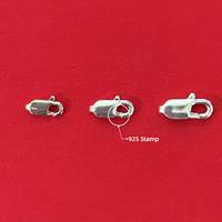 StarPaGo FK001 – Fermoirs carrés multi-tailles en argent sterling 925 massif, crochets connecteurs pour la fabrication de bijoux DIY (colliers, bracelets)
