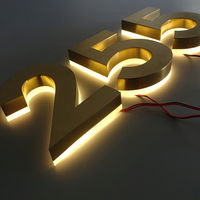 Letras de Canal LED RGB Acrílicas 3D de Nueva Llegada, Letrero Programable para Empresas y Hospitales, Tamaño Personalizable