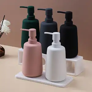High End Cosmetic Packaging Plastic Blue PET Lotion Pump Bottle Personal Care Dispenser Body Wash and Shampoo Lotion Bottle