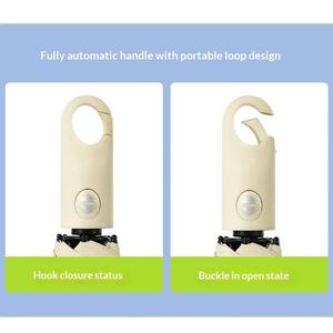 Parapluie Léger et Ultra-Léger Double Usage Automatique avec Protection Solaire et Colle Anti-UV, Stock Fabricants - Product Image 3