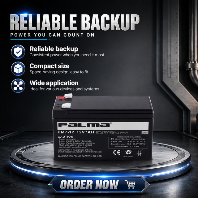 New Palma PM7-12 12V 5AH/6AH Gel Battery with 12 Month Warranty and 160A-920A CCA for Motorcycle/Scooter/ATV/Dirt Bike