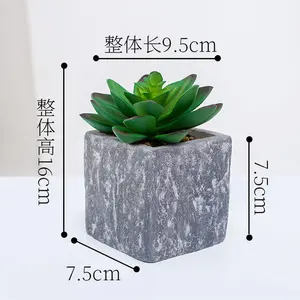 Wholesale Home Decoration Bonsai Simulation Plant Green Plastic Potted Plant For Meat Shooting Props